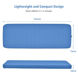 Self Inflating Camping Sleeping Mat with 2-in-1 Pump Sack for Hiking-Blue
