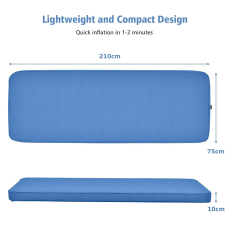 Self Inflating Camping Sleeping Mat with 2-in-1 Pump Sack for Hiking-Blue