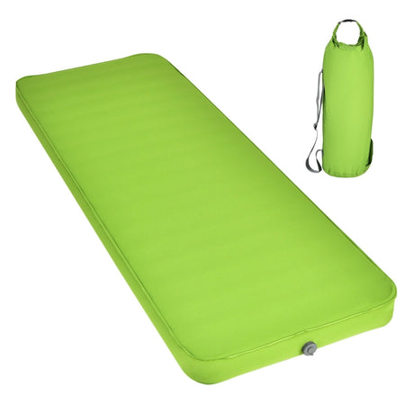 Self Inflating Camping Sleeping Mat with 2-in-1 Pump Sack for Hiking-Green
