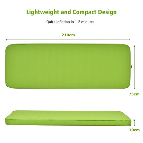 Self Inflating Camping Sleeping Mat with 2-in-1 Pump Sack for Hiking-Green