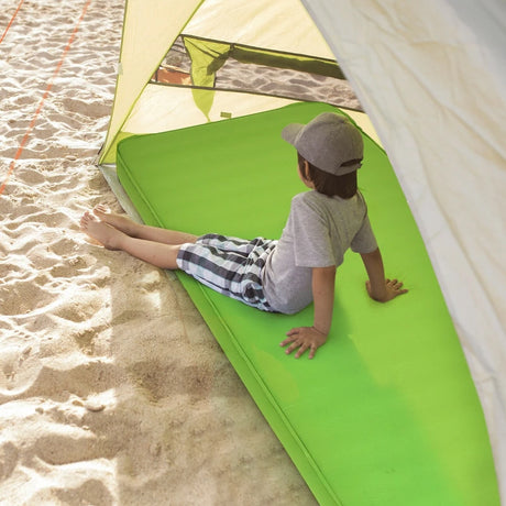 Self Inflating Camping Sleeping Mat with 2-in-1 Pump Sack for Hiking-Green
