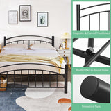 Metal Bed Frame Platform Bed with Headboard for Bedroom-full size