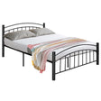 Metal Bed Frame Platform Bed with Headboard for Bedroom-Queen size