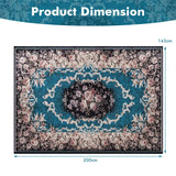 Area Rug with Non-Shedding Surface and Anti-slip Bottom-S
