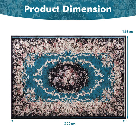Area Rug with Non-Shedding Surface and Anti-slip Bottom-S