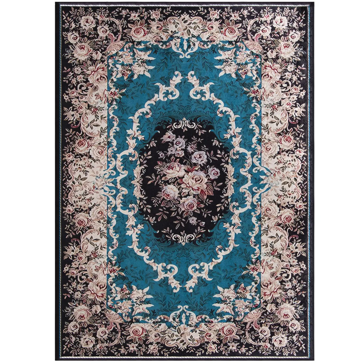 Area Rug with Non-Shedding Surface and Anti-slip Bottom-S