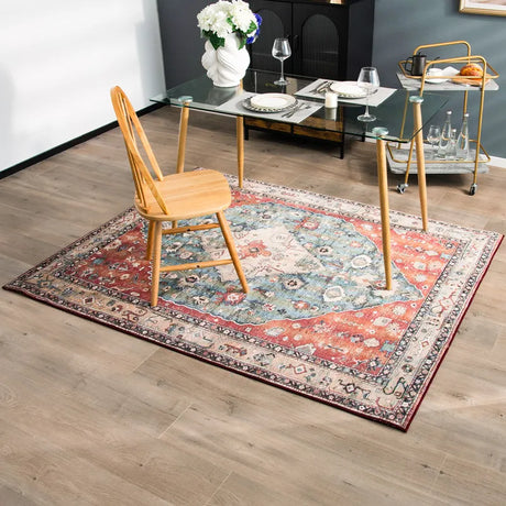 Anti Slip Traditional Decoration Large Boho Floor Mat for Living Room