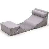 6 Pieces Adjustable Wedge Pillow Set with Machine Washable Cover for Pain Relief/Anti Snoring