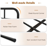 Single/Double/King Bed Frame with Industrial Headboard-King Size