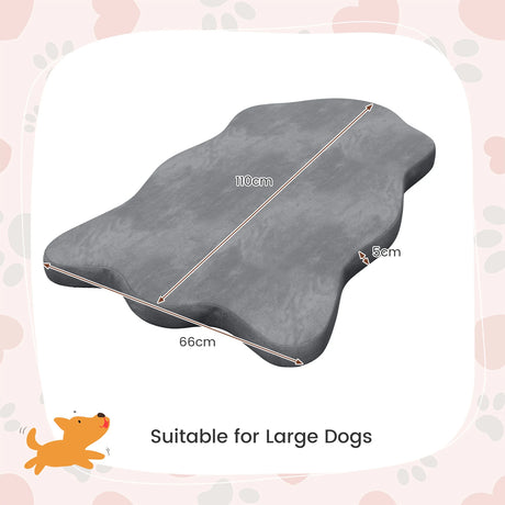 Orthopedic Dog Bed with Memory Foam Support for Large Dogs-Gray