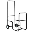 Firewood Log Cart Carrier with Anti-Slip and Wear-Resistant Wheels