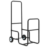 Firewood Log Cart Carrier with Anti-Slip and Wear-Resistant Wheels