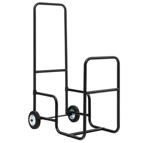 Firewood Log Cart Carrier with Anti-Slip and Wear-Resistant Wheels