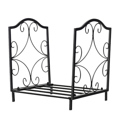 Heavy-Duty Steel Firewood Log Rack