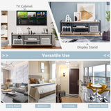 3-Tier TV Stand with Storage Shelves for TVs up to 60"