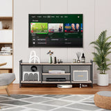 3-Tier TV Stand with Storage Shelves for TVs up to 60"