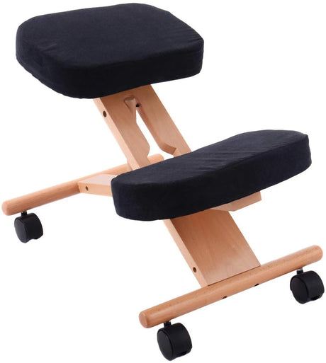 Adjustable Relieving Back and Neck Pain Knee Chair Stool with Thick Comfortable Cushion