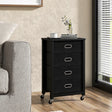 Heavy Duty Rolling File Cabinet with 4 Drawers