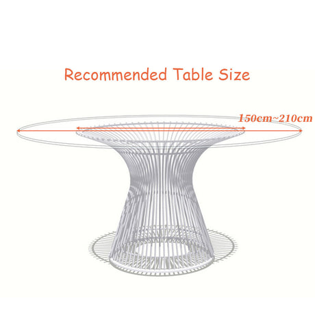 10 Pieces Round White Tablecloth with Durable Fabric Material for Party