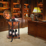 Italian Styled, Globe Drinks Cabinet with Wheels