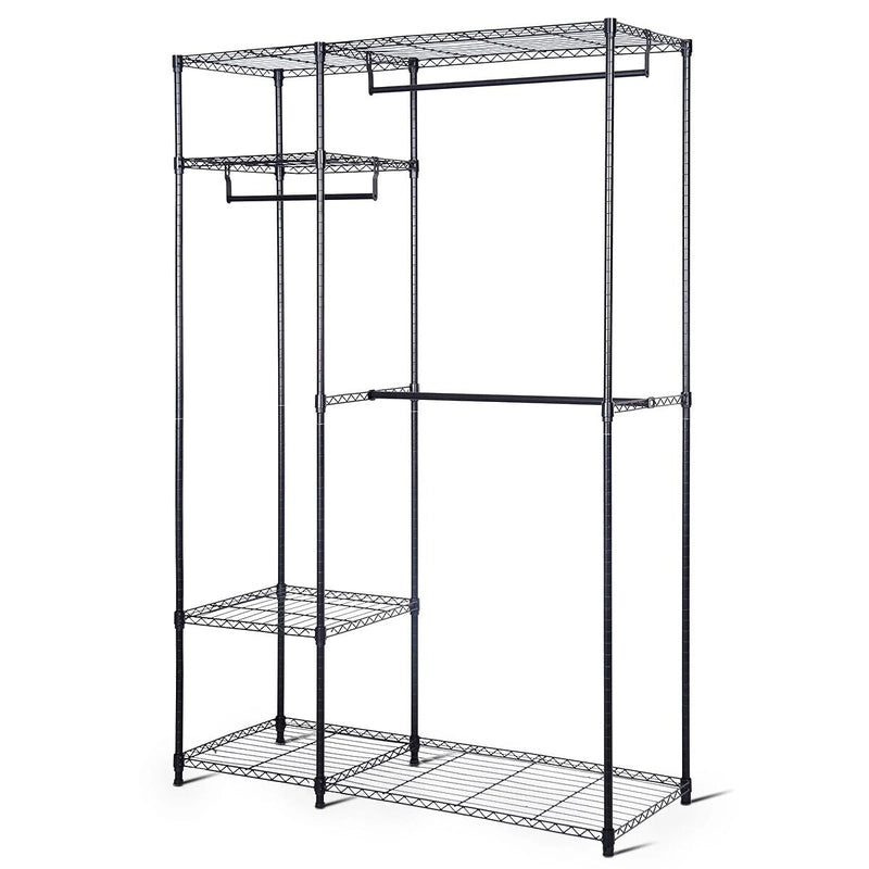 Portable Steel Closet Hanger Storage Rack Organizer