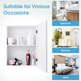 Mirror Cabinet with Wall Mounted for Bathroom/Kitchen-White