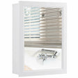 Mirror Cabinet with Wall Mounted for Bathroom/Kitchen-White