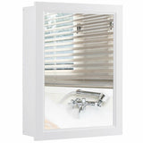 Mirror Cabinet with Wall Mounted for Bathroom/Kitchen-White