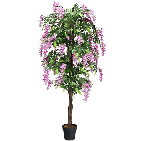 6-Feet Artificial Wisteria Silk Indoor-Outdoor Tree