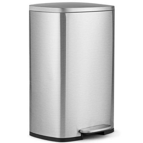 13.2 gallon stainless steel trash can with Removable Inner Bucket for Home Use