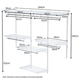 Custom Closet Organizer System with Shelves for Bedroom