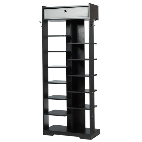 13-tier Vertical Shoe Rack with Removable Drawer