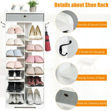 13-tier Vertical Shoe Rack with Removable Drawer