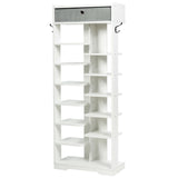 13-tier Vertical Shoe Rack with Removable Drawer