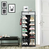 13-tier Vertical Shoe Rack with Removable Drawer
