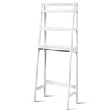 3-Tier Wood Over the Toilet Storage Rack for Bathroom &amp; Laundry-White