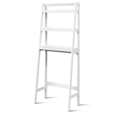 3-Tier Wood Over the Toilet Storage Rack for Bathroom &amp; Laundry-White