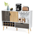Mid-Century Buffet Sideboard Wooden Storage Cabinet