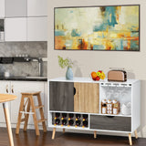 Mid-Century Buffet Sideboard Wooden Storage Cabinet