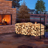 Outdoor Firewood Storage Rack with 500KG Weight Capacity