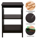 3-tier Nightstand Sofa Side End Accent Table-Coffee