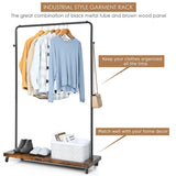 Rolling Garment Rack with Lockable Casters for Residential Commercial Use