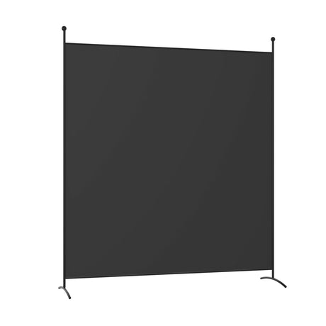 Single Panel Room Divider Privacy Partition Screen for Office Home-Black