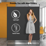 Single Panel Room Divider Privacy Partition Screen for Office Home-Black