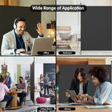 Single Panel Room Divider Privacy Partition Screen for Office Home-Black
