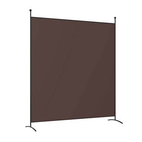 Single Panel Room Divider Privacy Partition Screen for Office Home-Brown