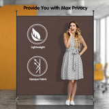 Single Panel Room Divider Privacy Partition Screen for Office Home-Brown