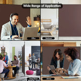 Single Panel Room Divider Privacy Partition Screen for Office Home-Brown