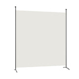 Single Panel Room Divider Privacy Partition Screen for Office Home-White