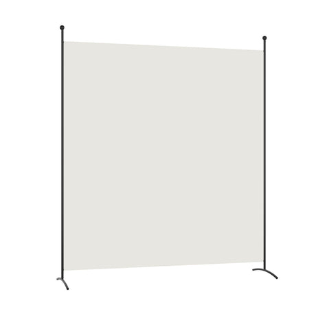 Single Panel Room Divider Privacy Partition Screen for Office Home-White